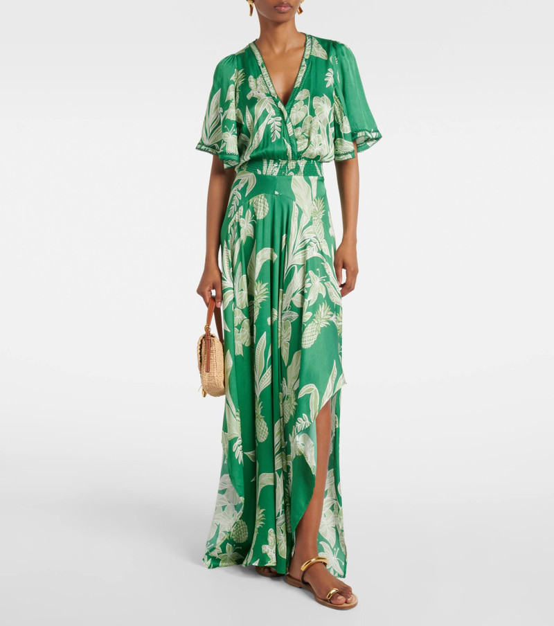 Poupette St Barth Mabelle satin maxi dress outlook