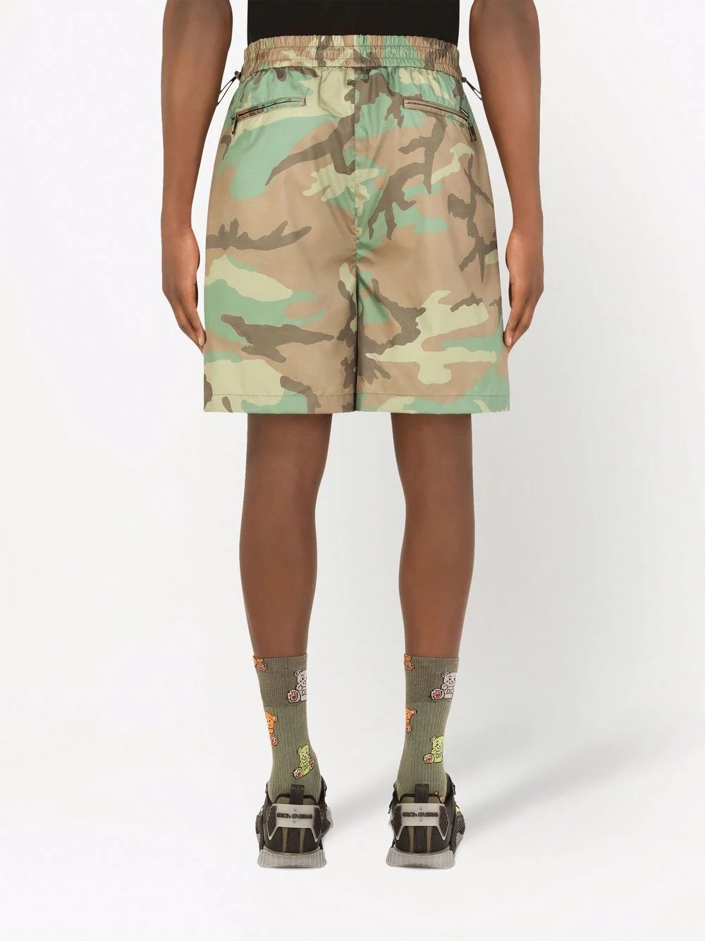 camouflage cargo shorts - 4