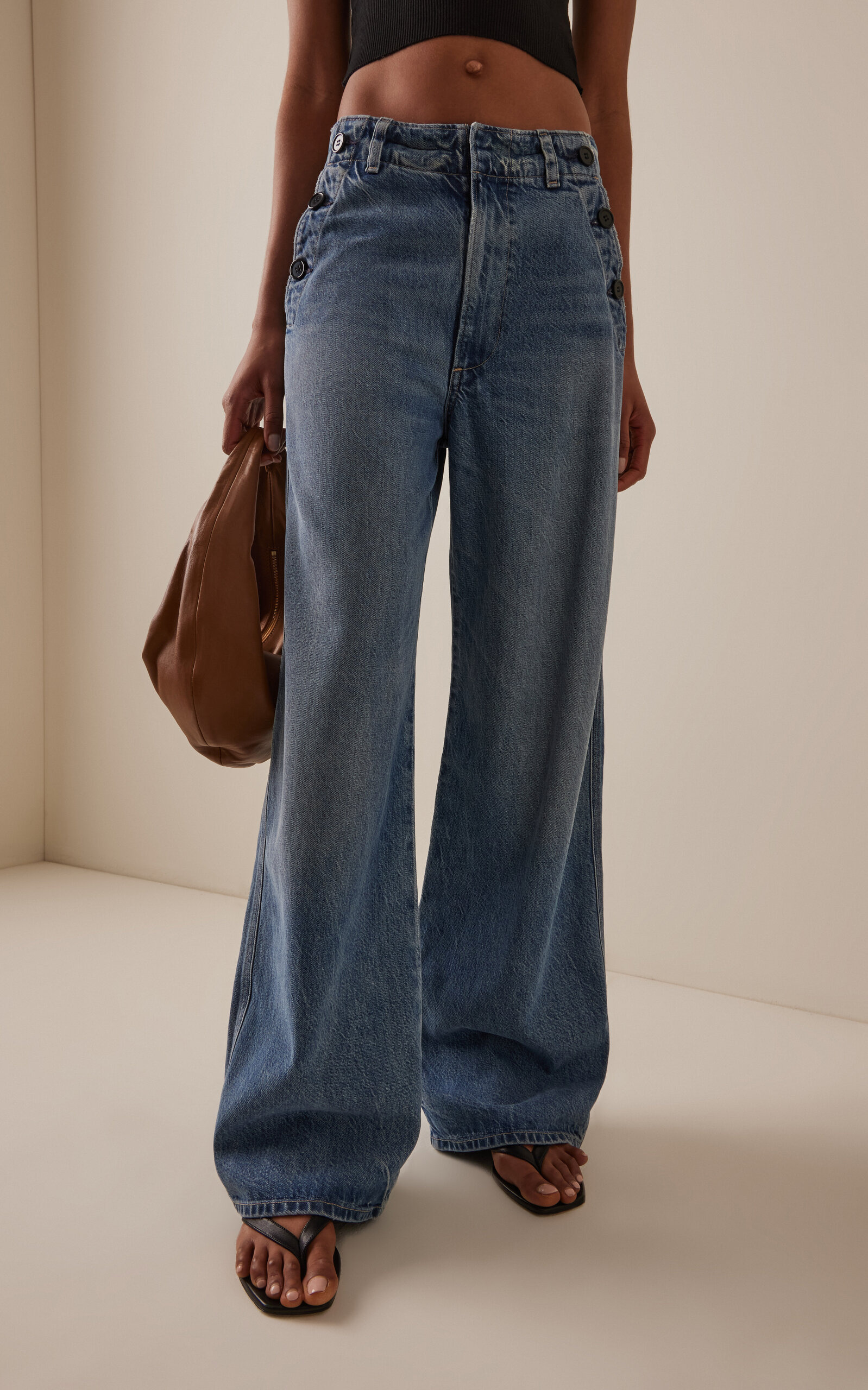 Boardwalk Rigid High-Rise Wide-Leg Jeans medium wash - 3