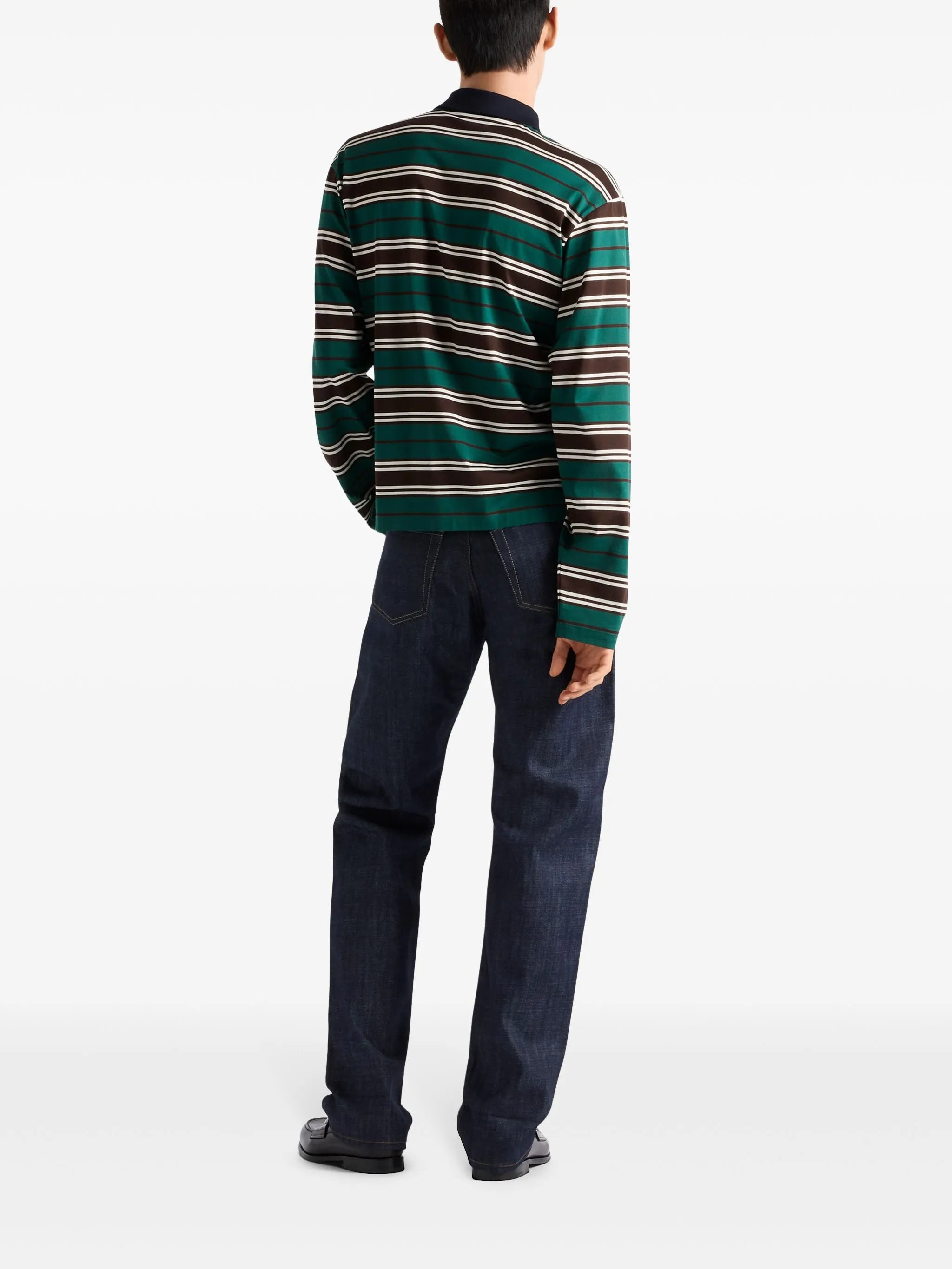 striped polo shirt - 3