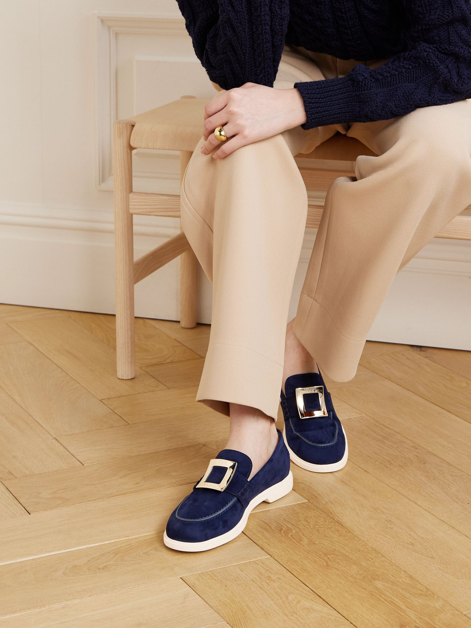 Summer suede loafers Blue - 2