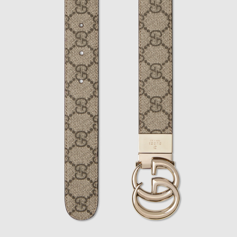 GUCCI Reversible GG Marmont wide belt outlook
