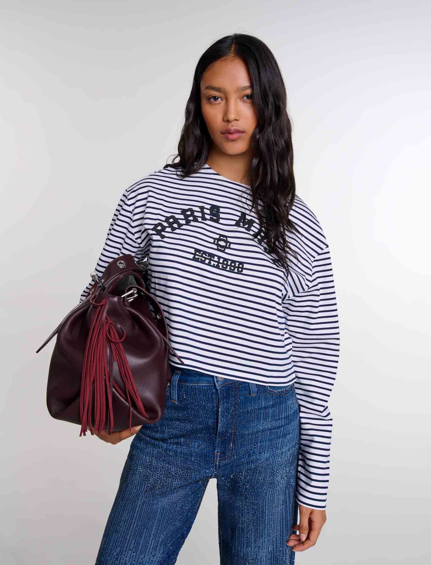 Cropped short-sleeves T-shirt - 5
