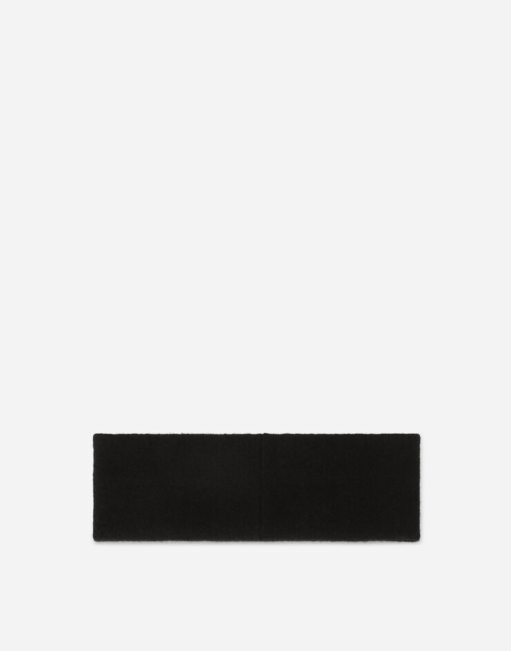 Cashmere jacquard headband with DG logo - 3
