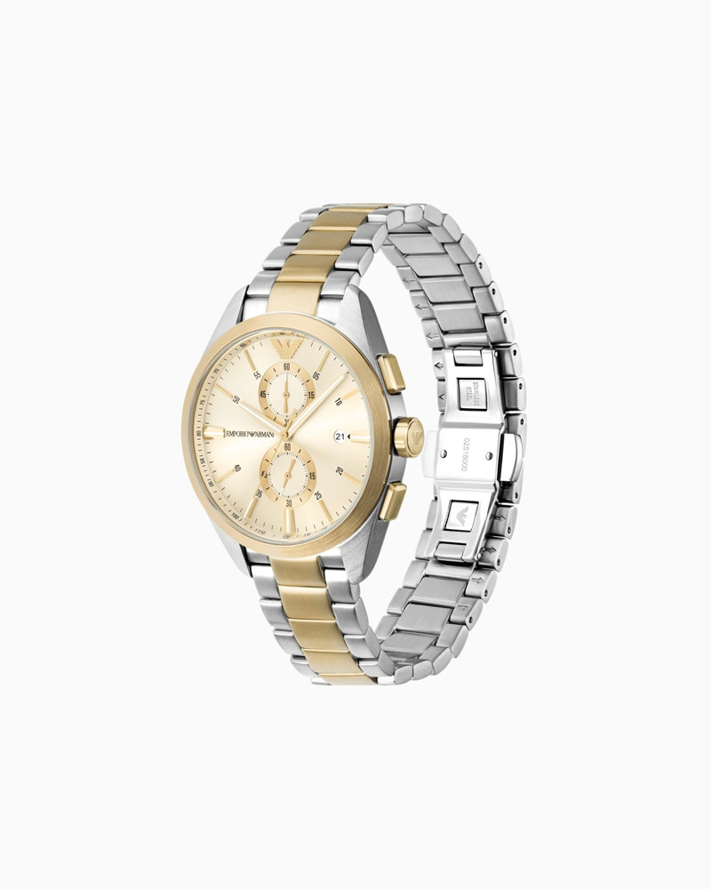EMPORIO ARMANI CHRONOGRAPH TWO-TONE STAINLESS STEEL WATCH outlook