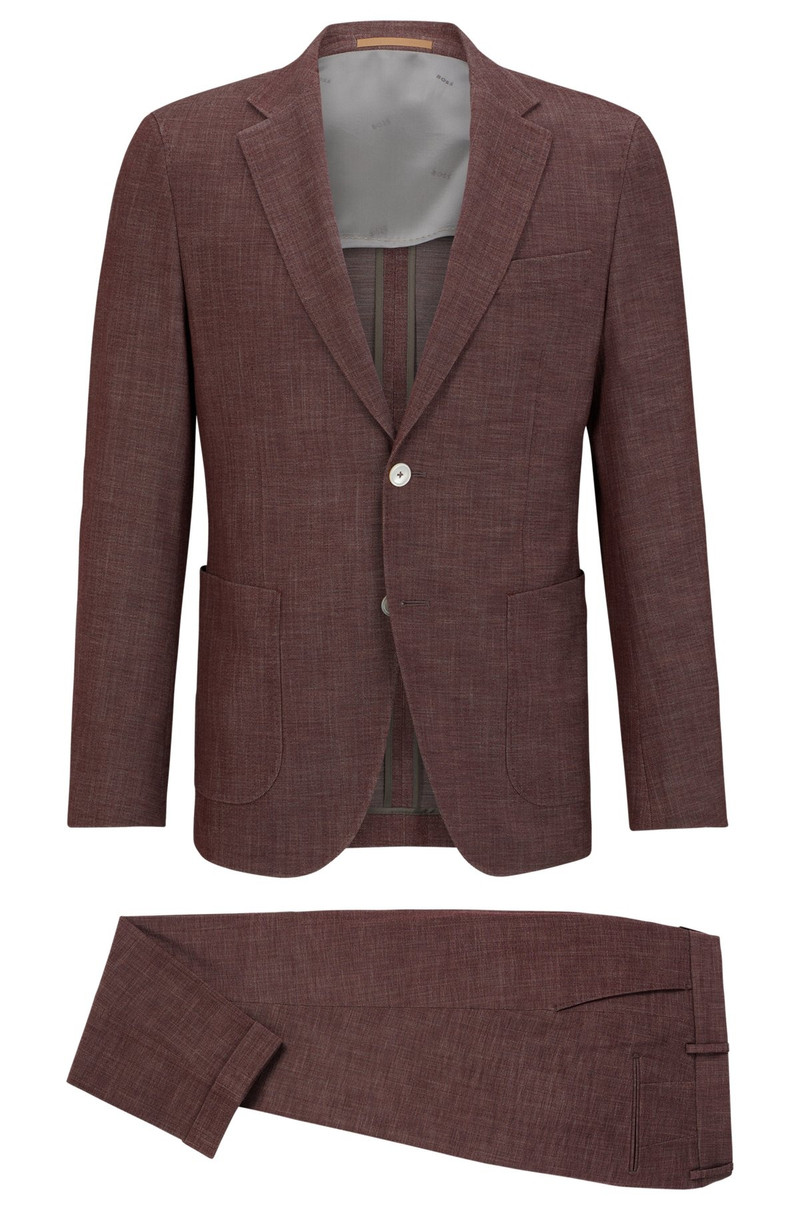 SLIM-FIT SUIT IN A PATTERNED WOOL BLEND 9