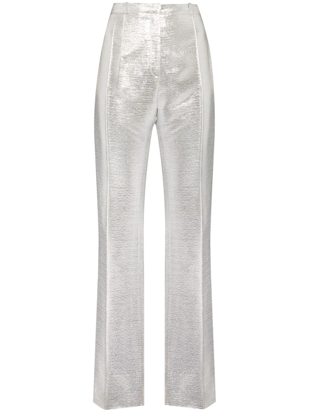 metallic-sheen tailored trousers - 1