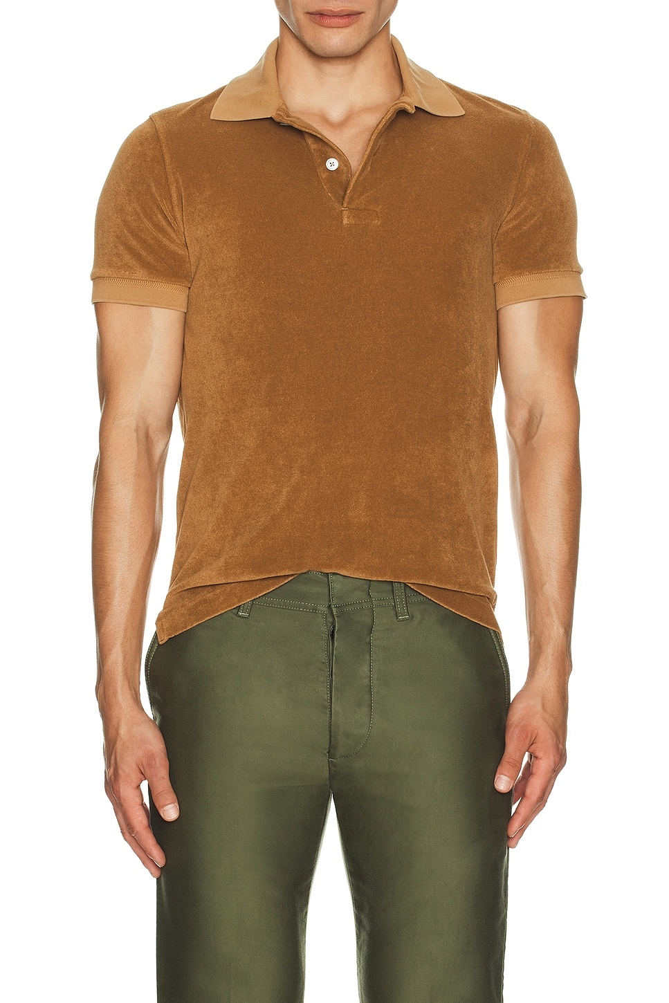 Short Sleeve Towelling Polo - 3