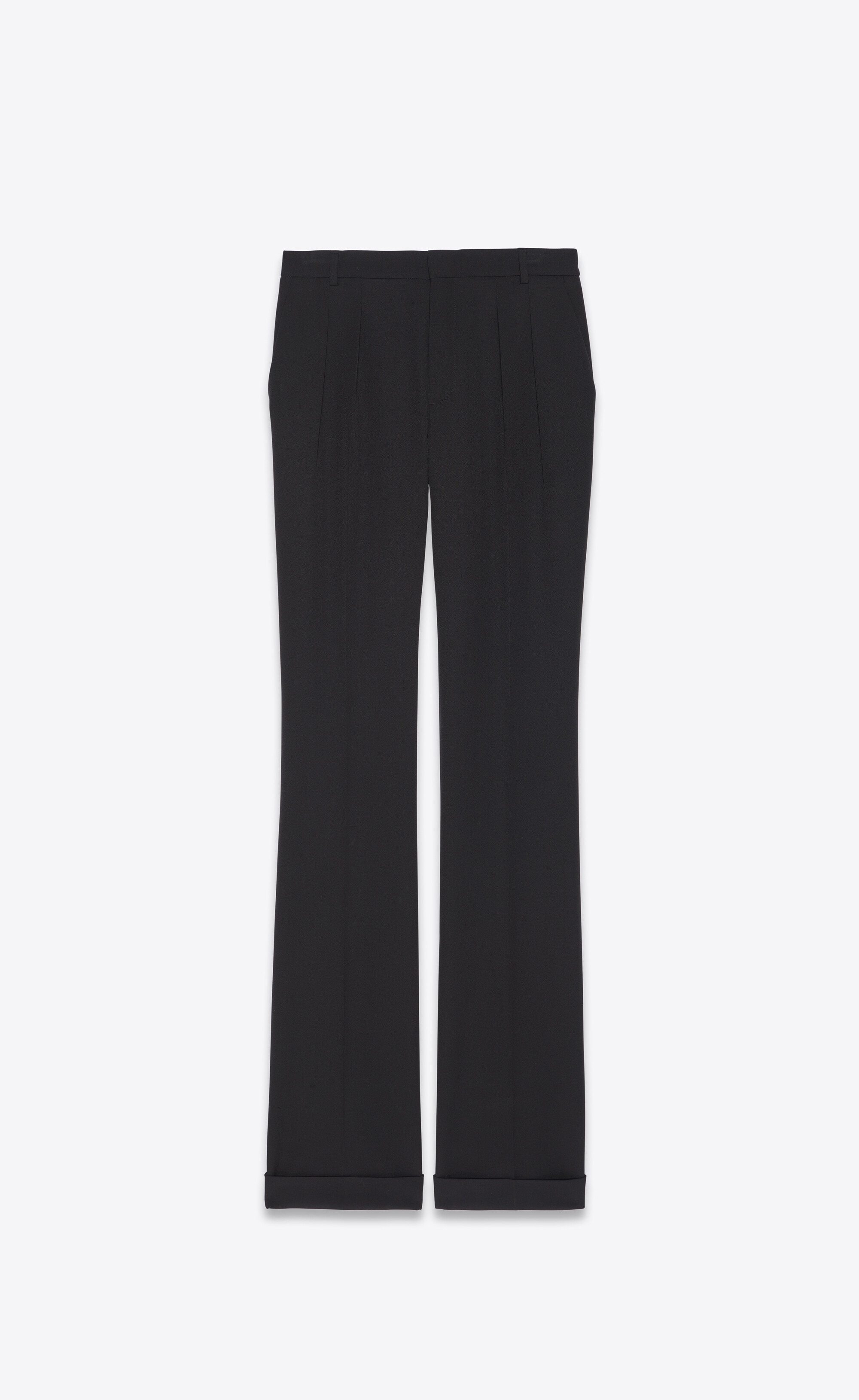 loose-fit pants in grain de poudre - 1