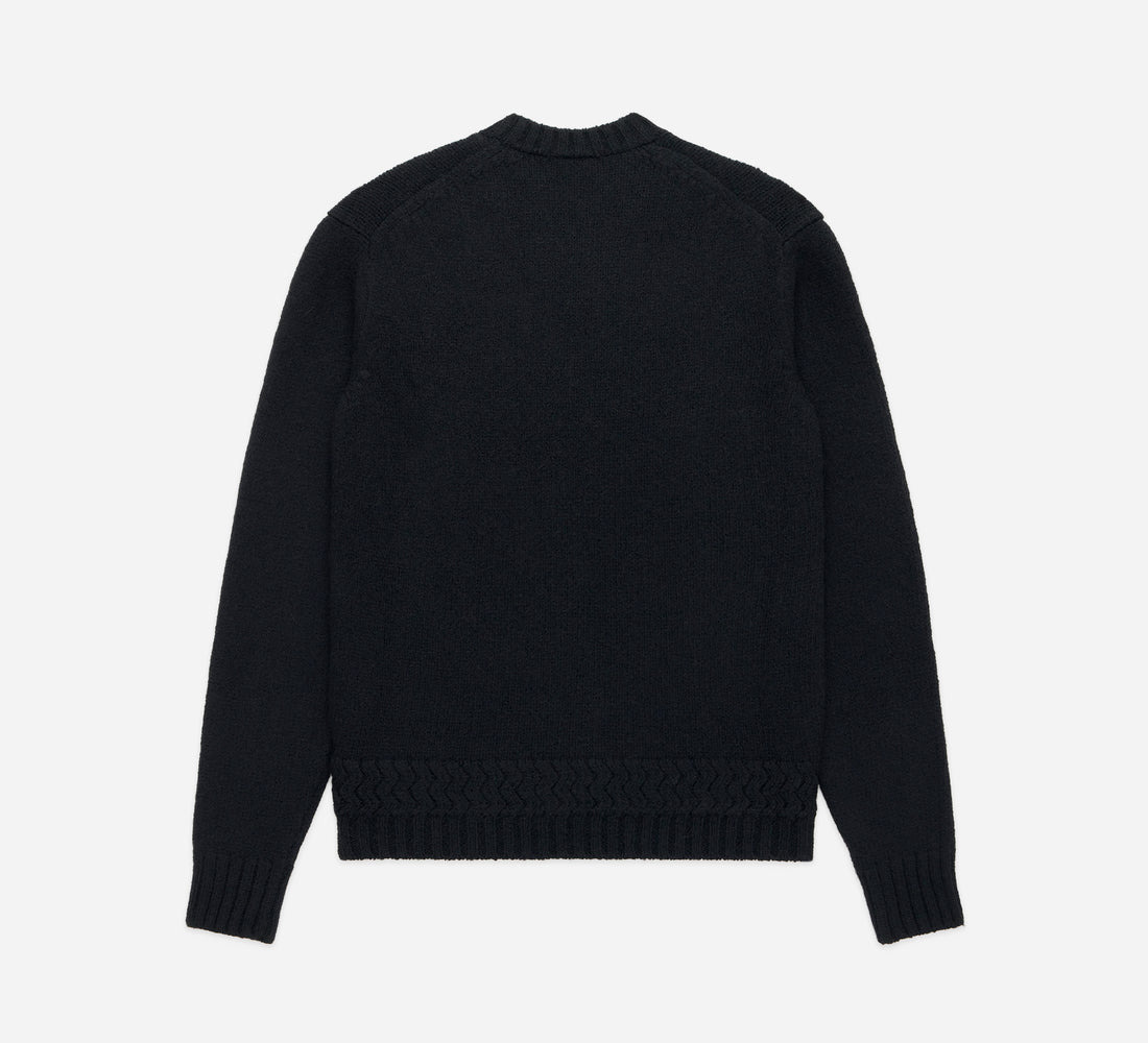 Alpaca Crewneck - Black - 2