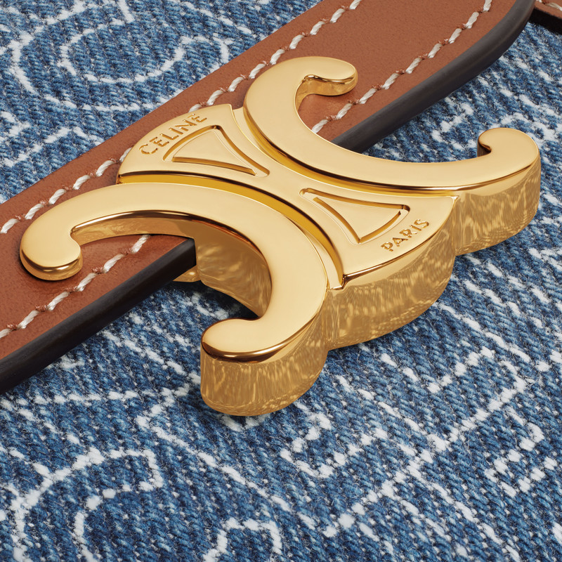 Small Wallet TRIOMPHE in DENIM WITH CELINE ALL-OVER PRINT 5