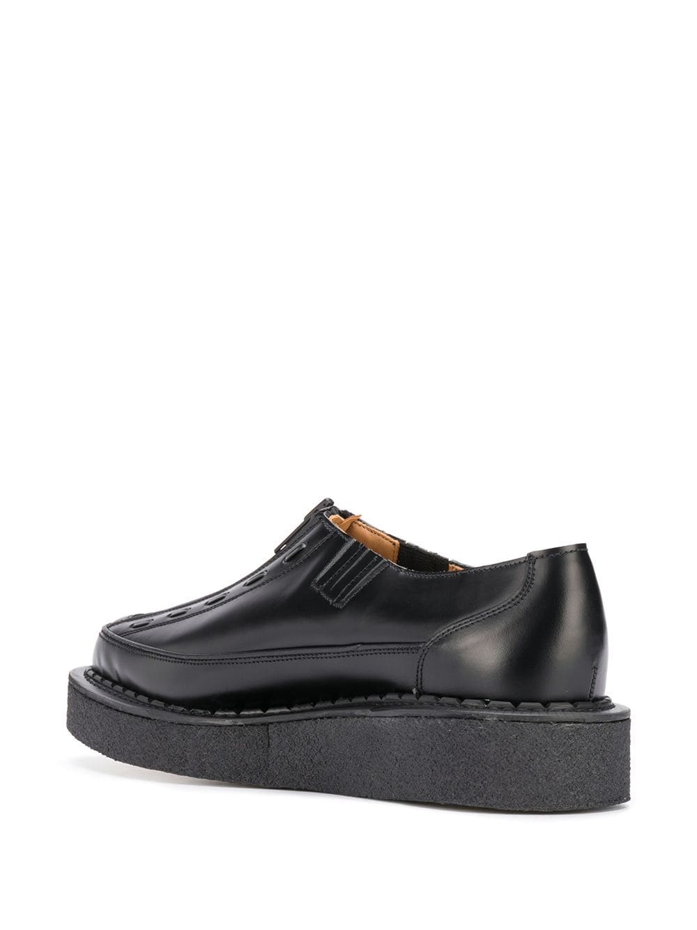 zipped chunky sole loafers - 3