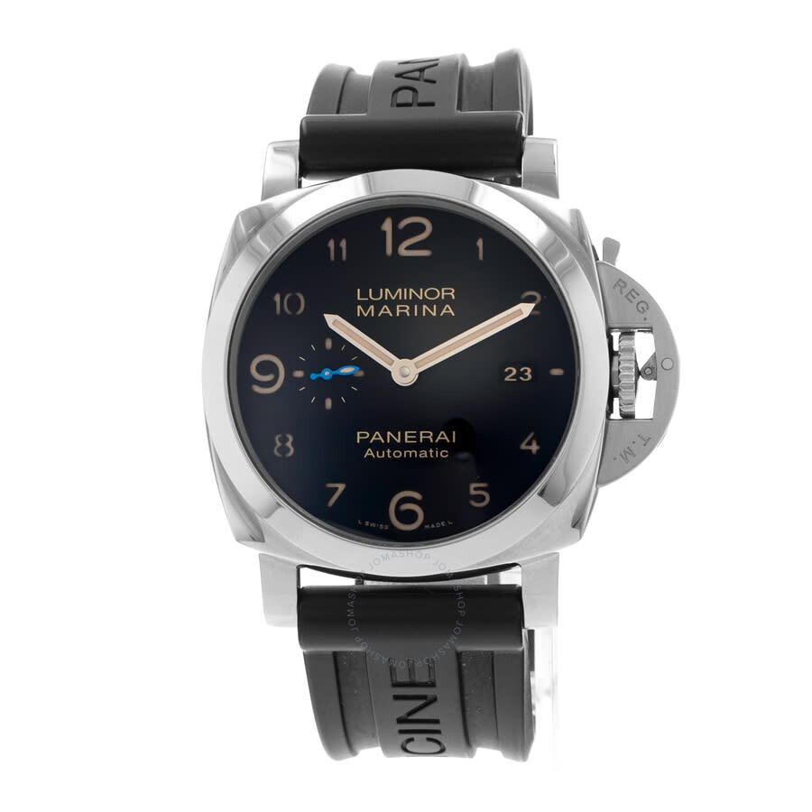 Pre-owned Panerai Luminor Marina Automatic Black Dial Men's Watch PAM01312 - 3