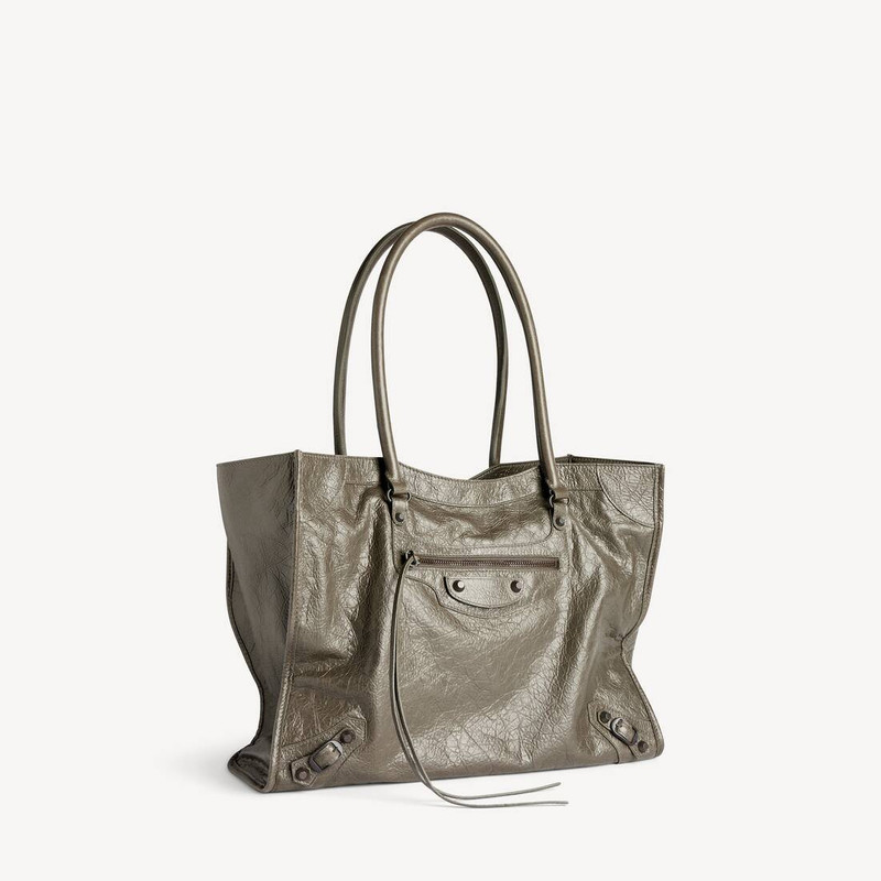 Women's Le City Tote Bag Medium in Army Green 2