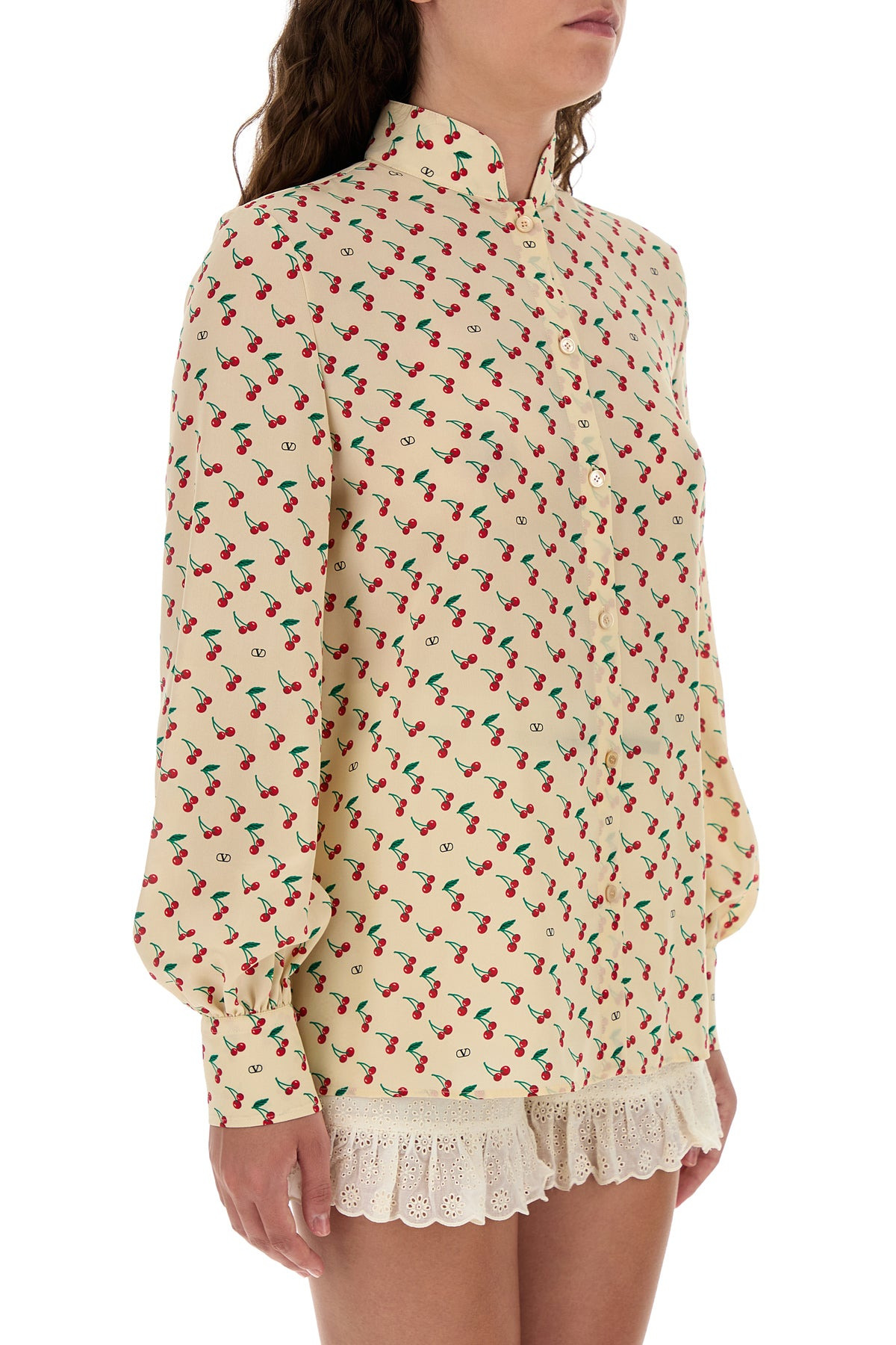 Printed crepe shirt - 3