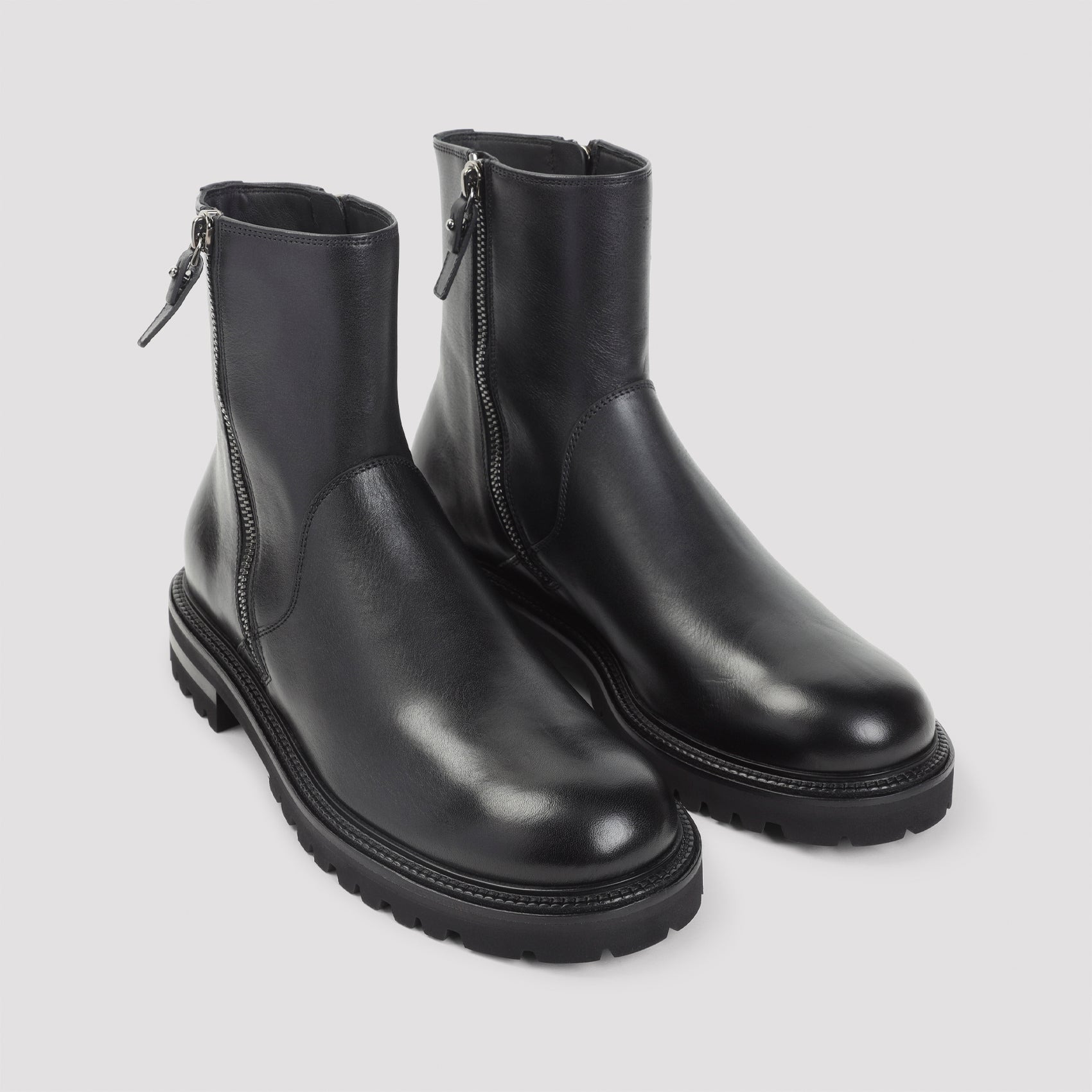 Giorgio Armani Leather Boots Men - 3
