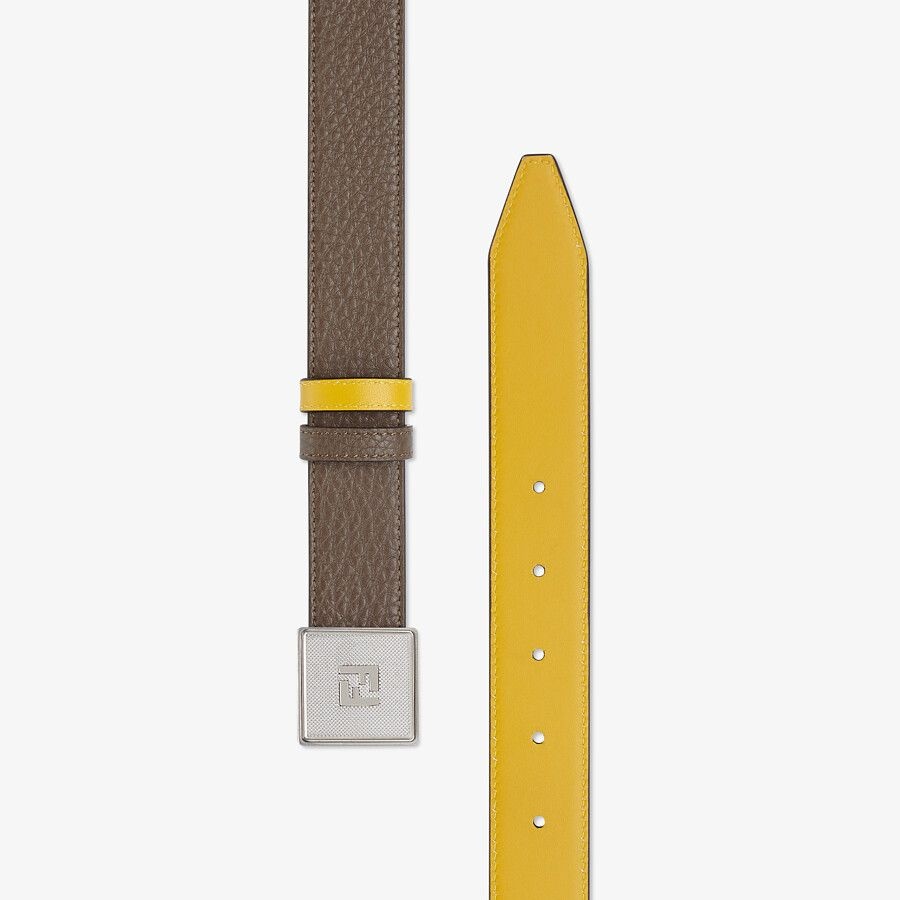 Brown leather belt - 2