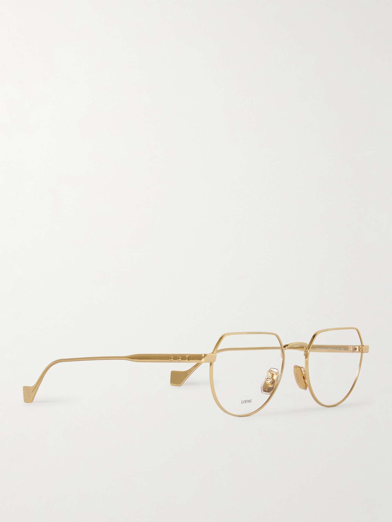 Round-Frame Gold-Tone Optical Glasses - 3