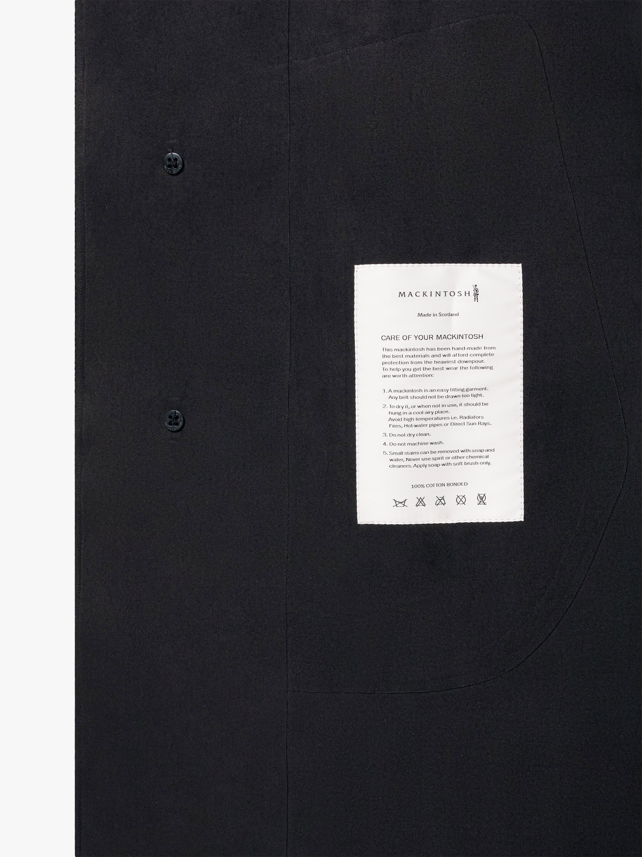 JOHN ELLIOTT BLACK SHIBORI DYE BONDED COTTON COAT - 6
