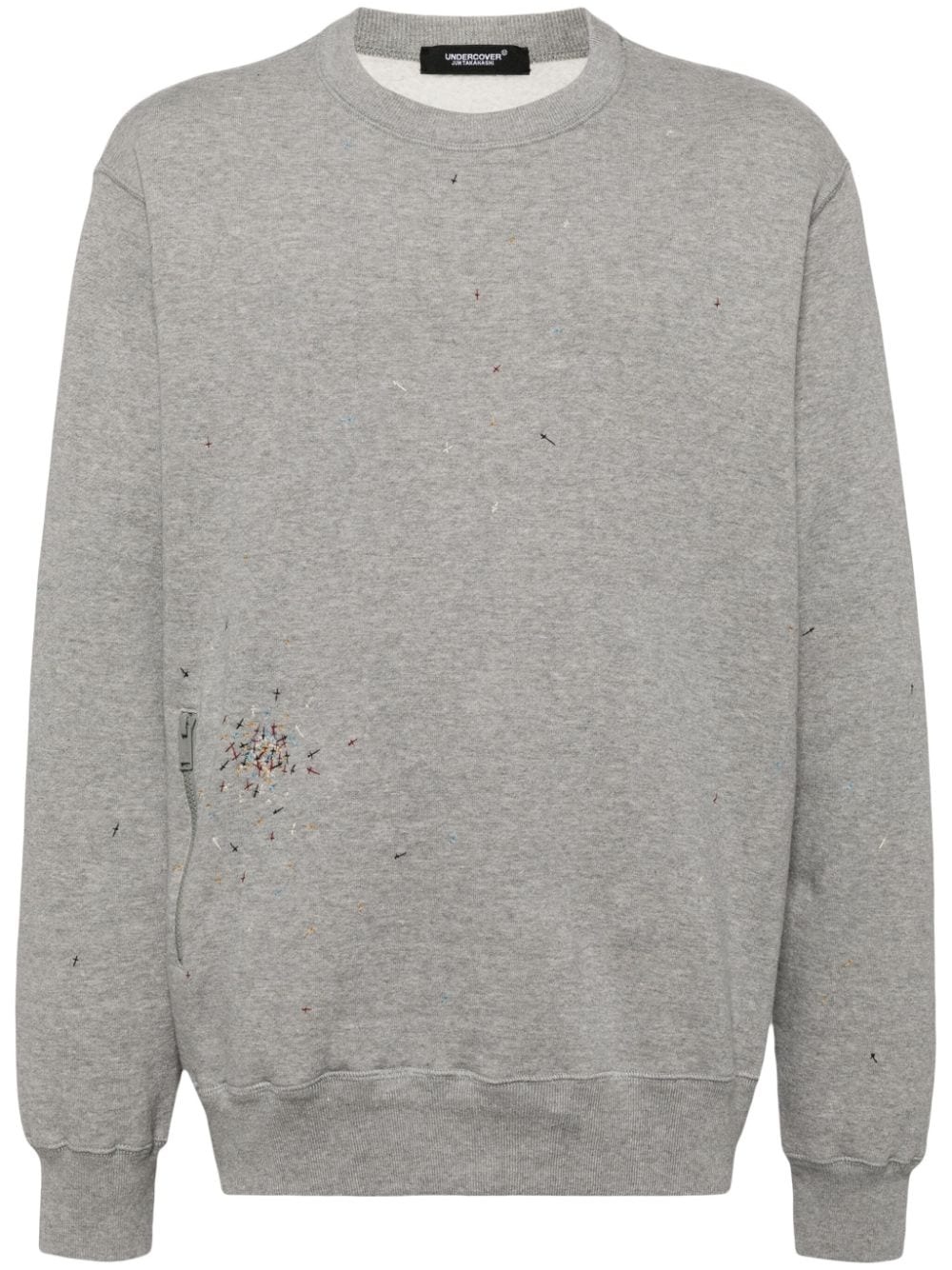 stitch-detailed sweatshirt - 1