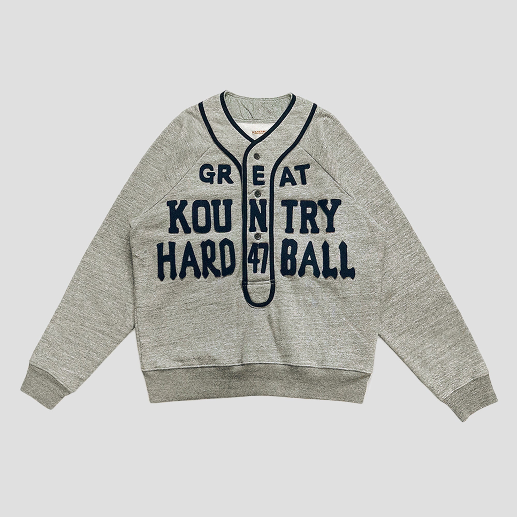 JERSEY BASEBALL HENLEY SWEAT SHIRTS - 1