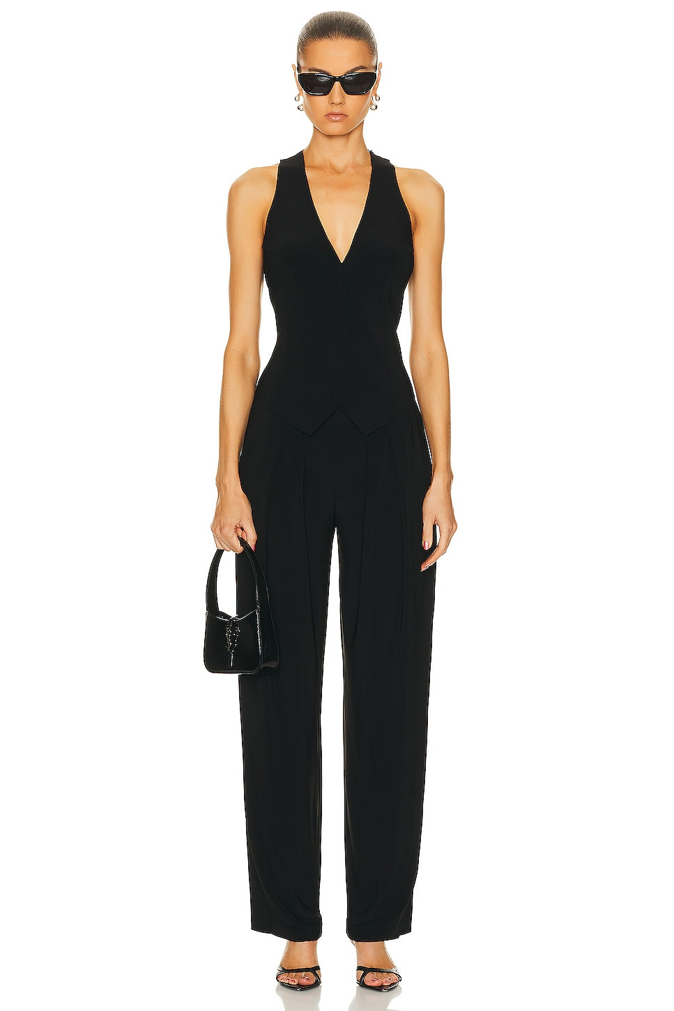 Low Rise Pleated Trouser - 4
