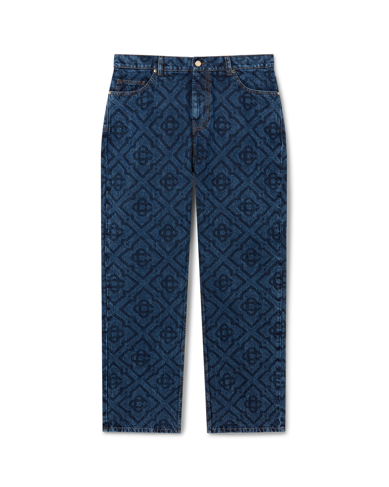 Dark Vintage Monogram Jeans - 1