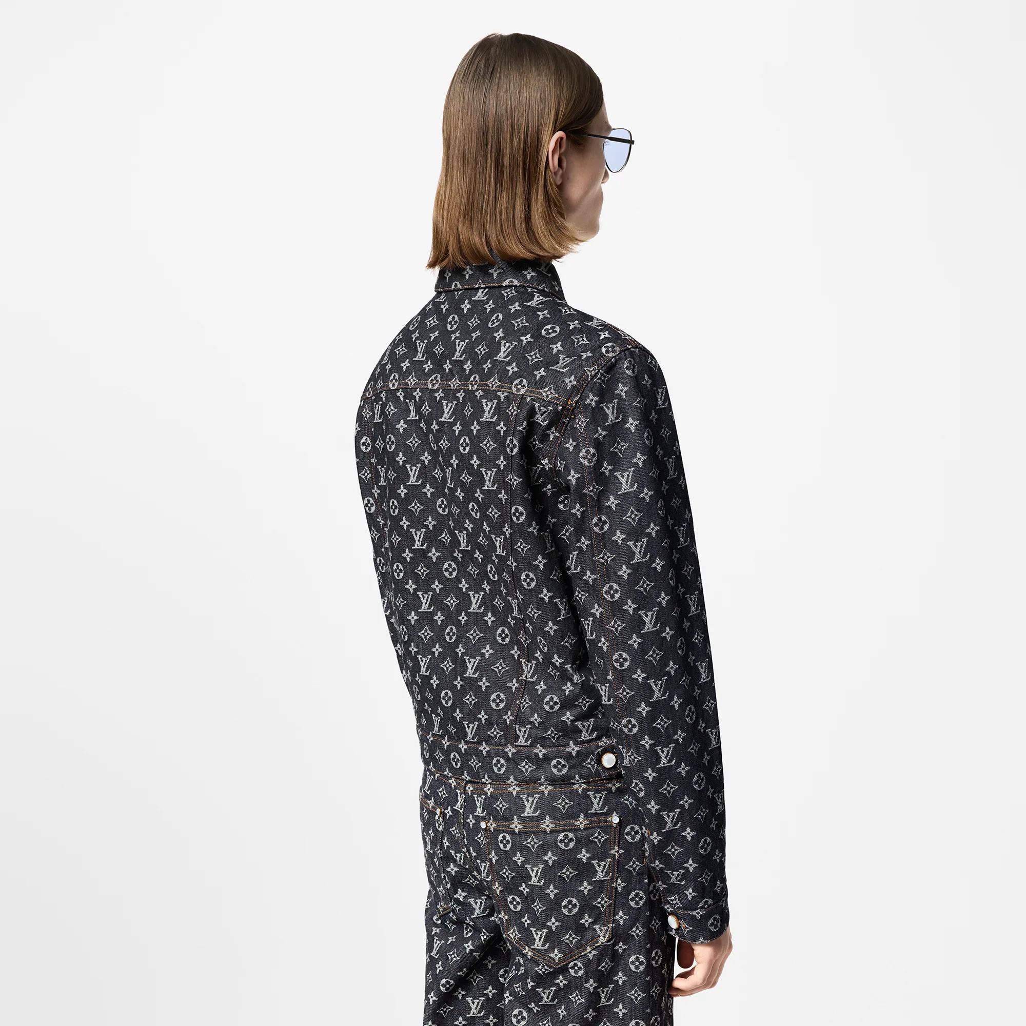 Monogram Jacquard Denim Jacket - 5