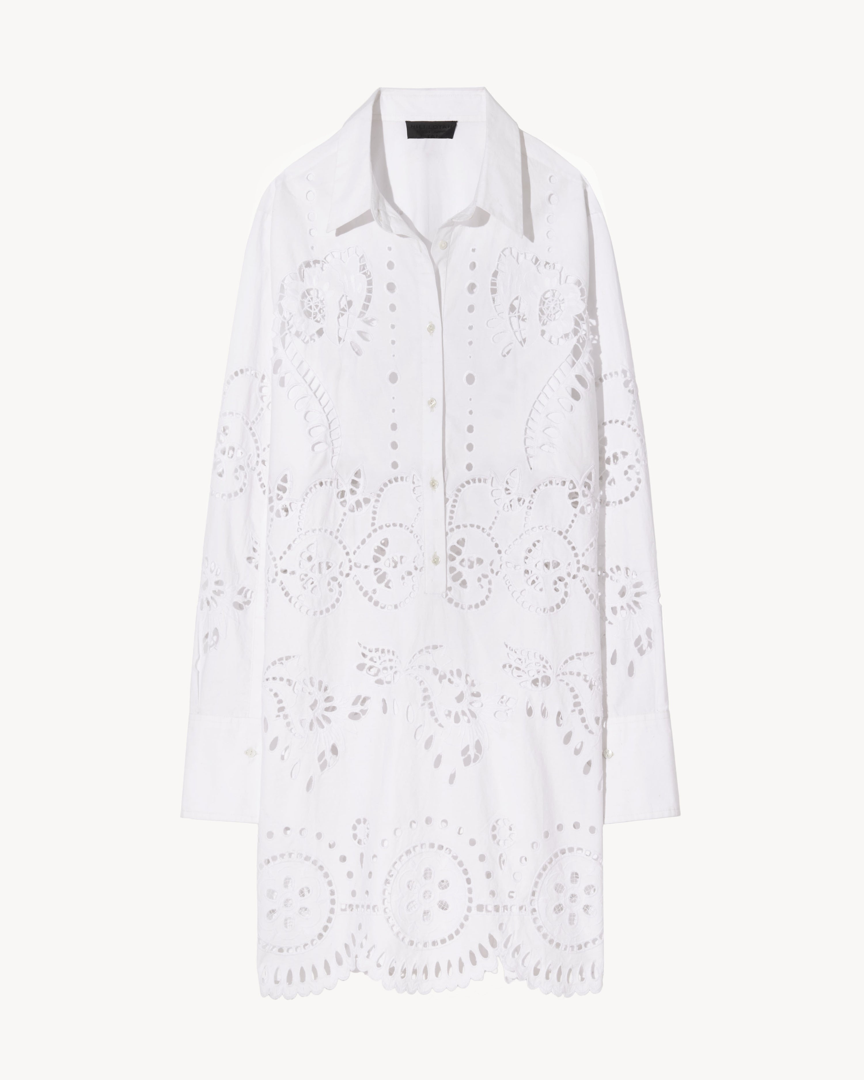 MATHILDE EMBROIDERED POPLIN DRESS - 1