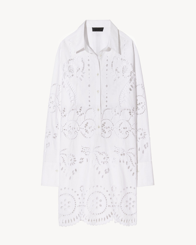 MATHILDE EMBROIDERED POPLIN DRESS 1