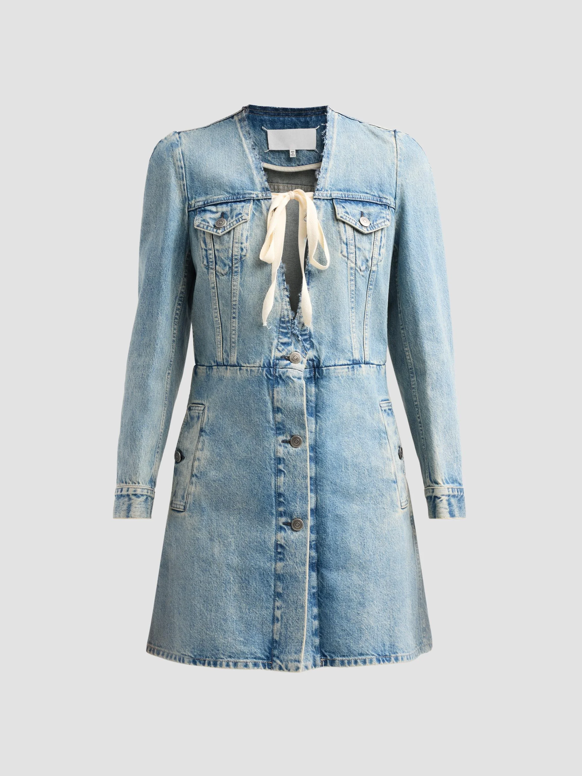 Women's Denim Jacket - Iceblue - 1