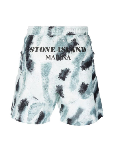 Stone Island Reef Camo-print swim shorts outlook