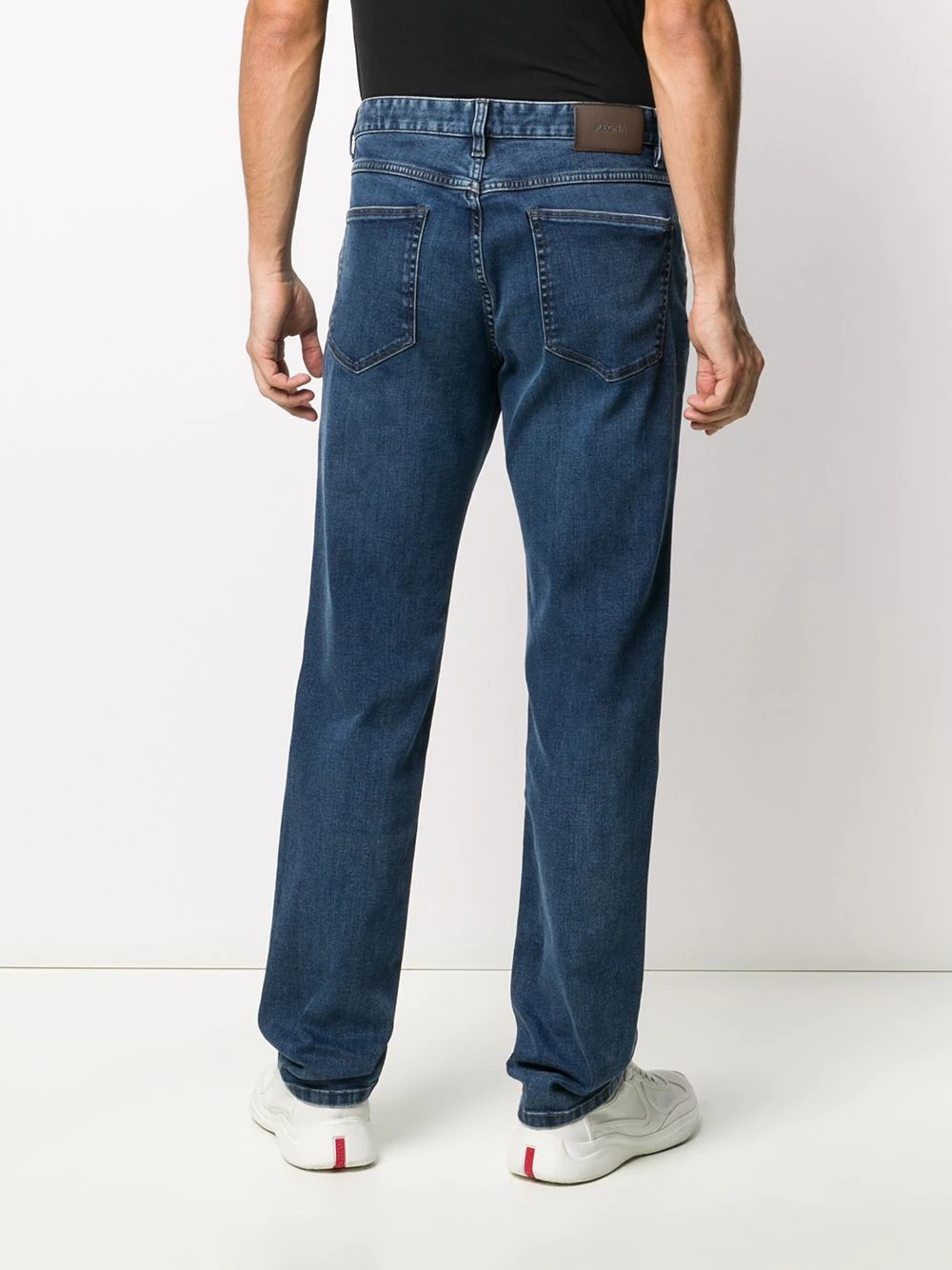 mid-rise straight jeans - 4