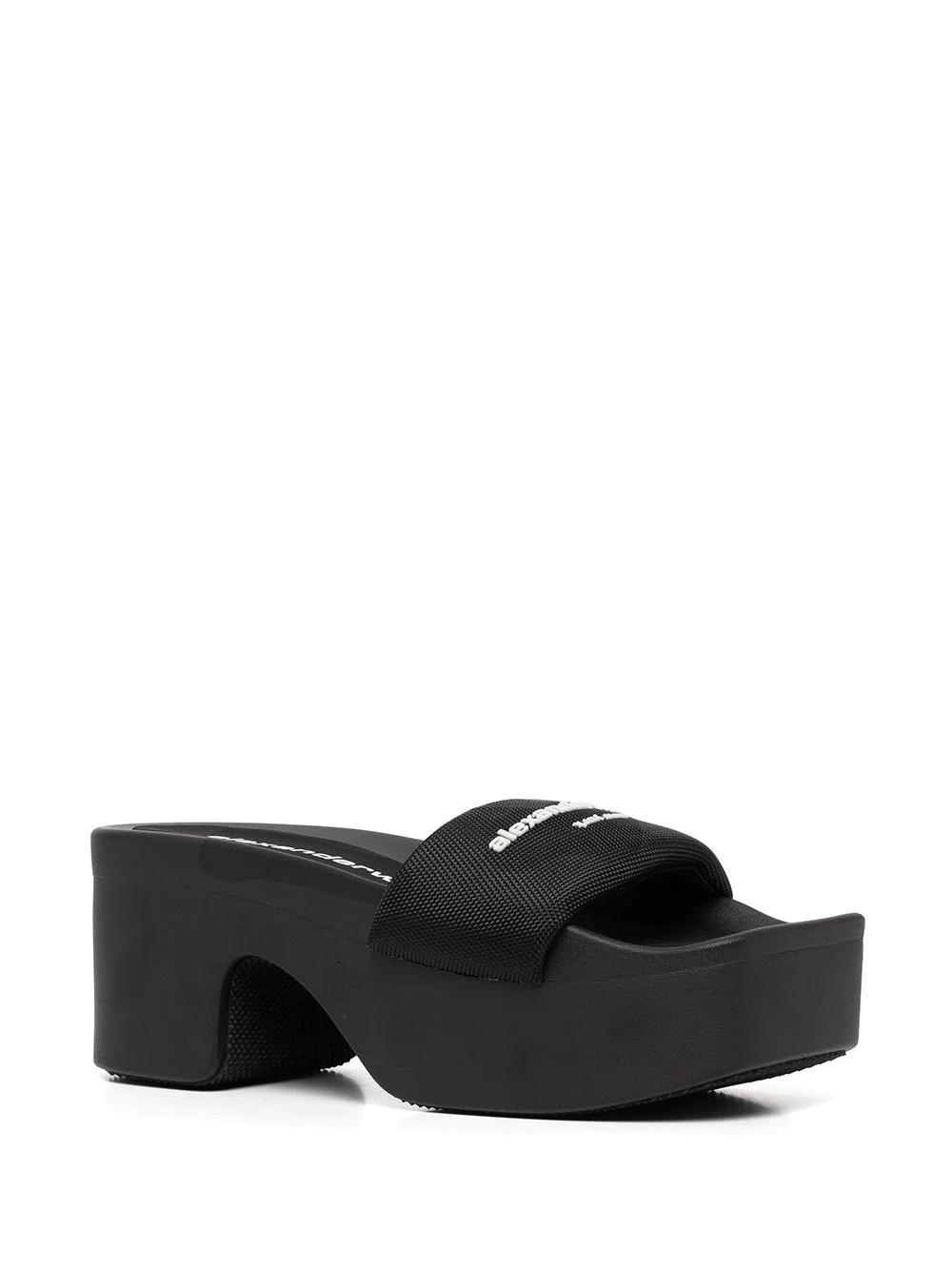 logo-print strap slides - 2