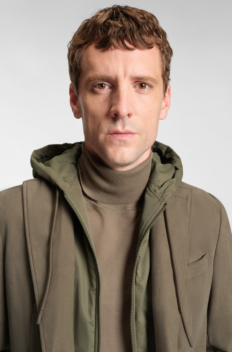 SLIM-FIT JACKET WITH INTEGRATED HOODIE 5