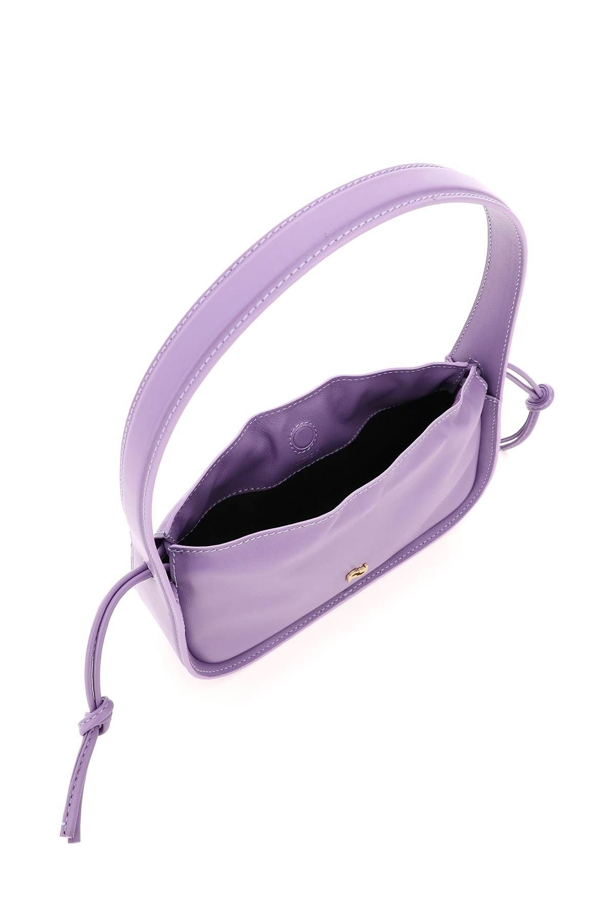 LEATHER MINI SCRUNCH BAG - 4