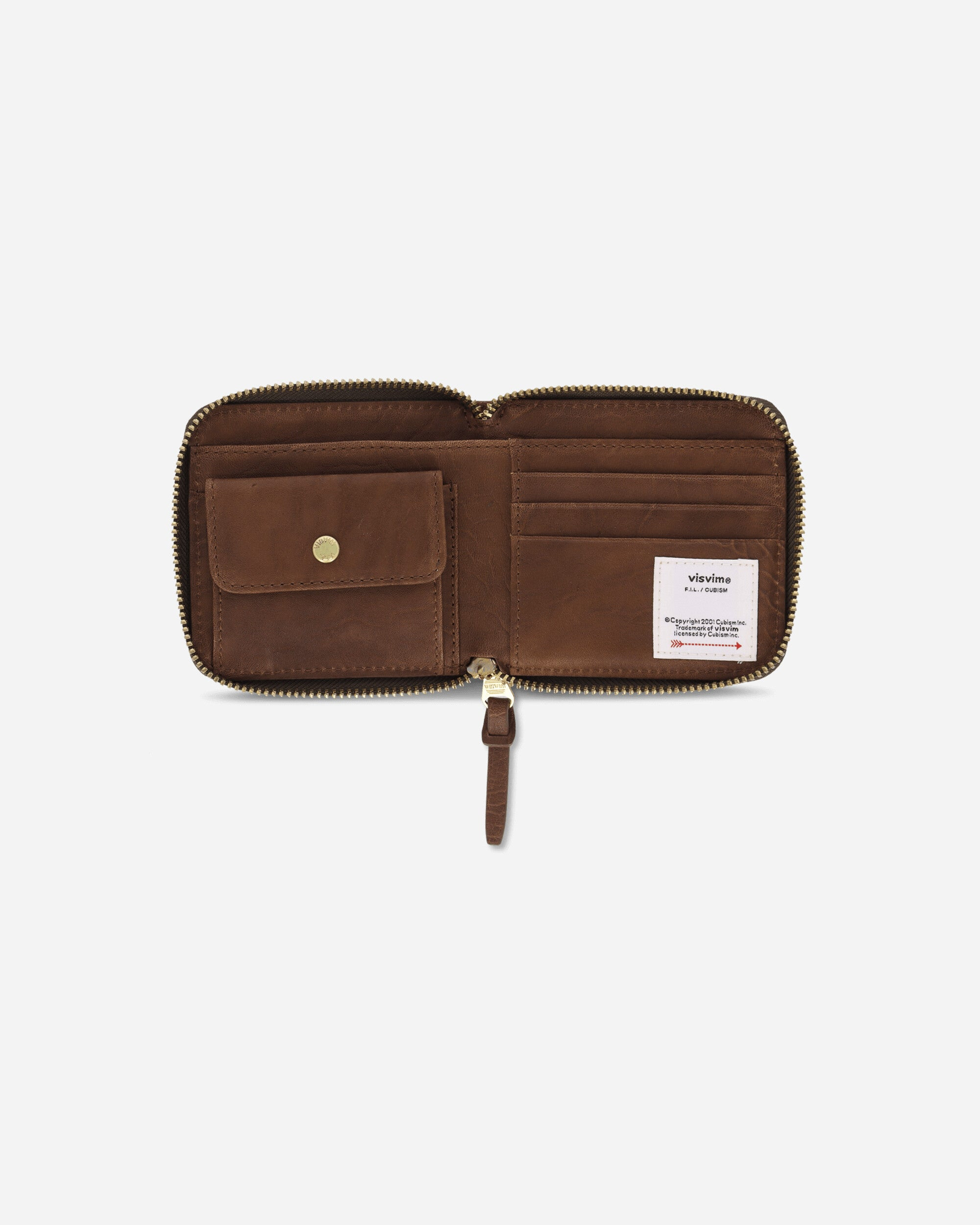 Leather Bi-Fold Wallet Brown - 3