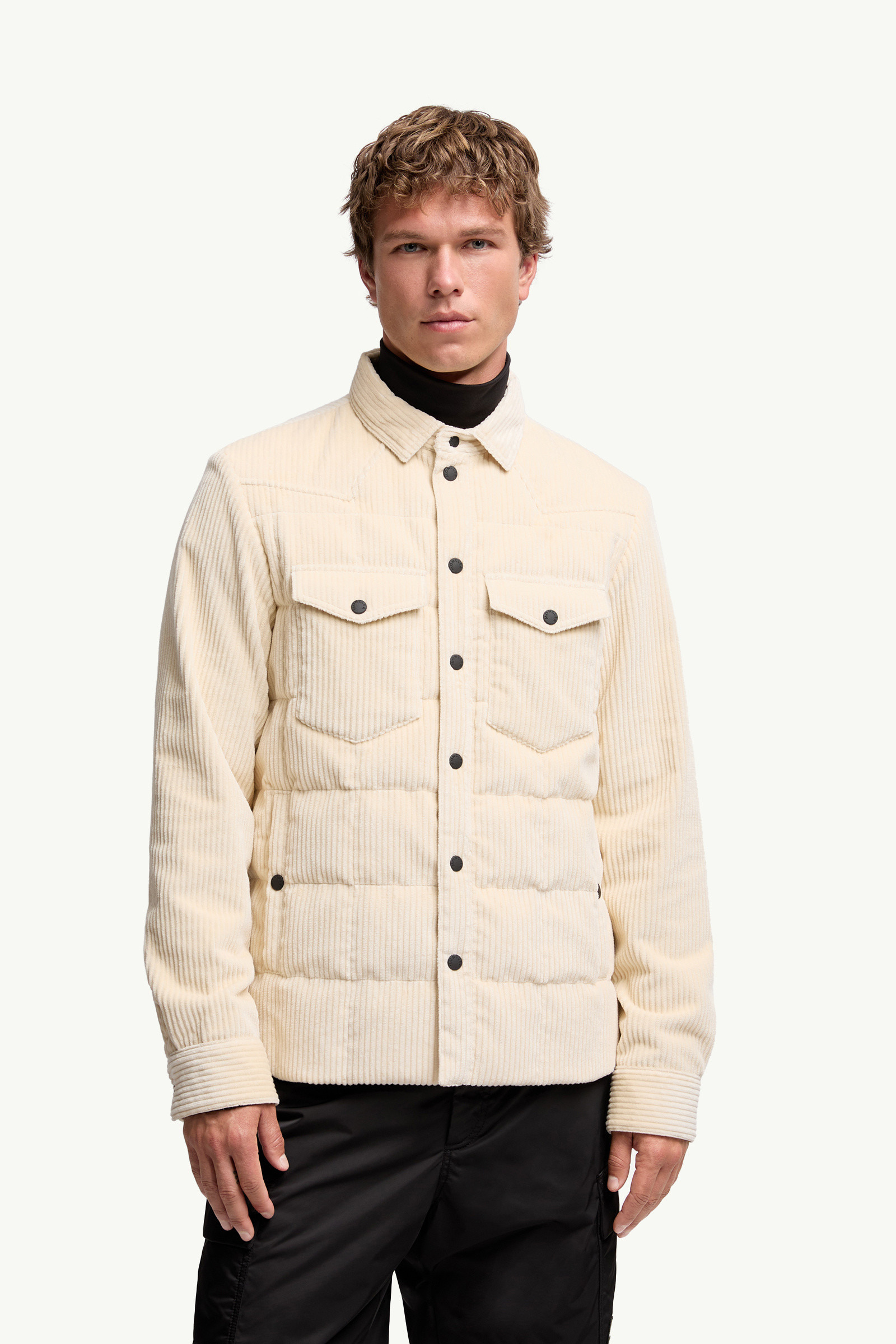 Gelt Corduroy Down Shirt Jacket - 3