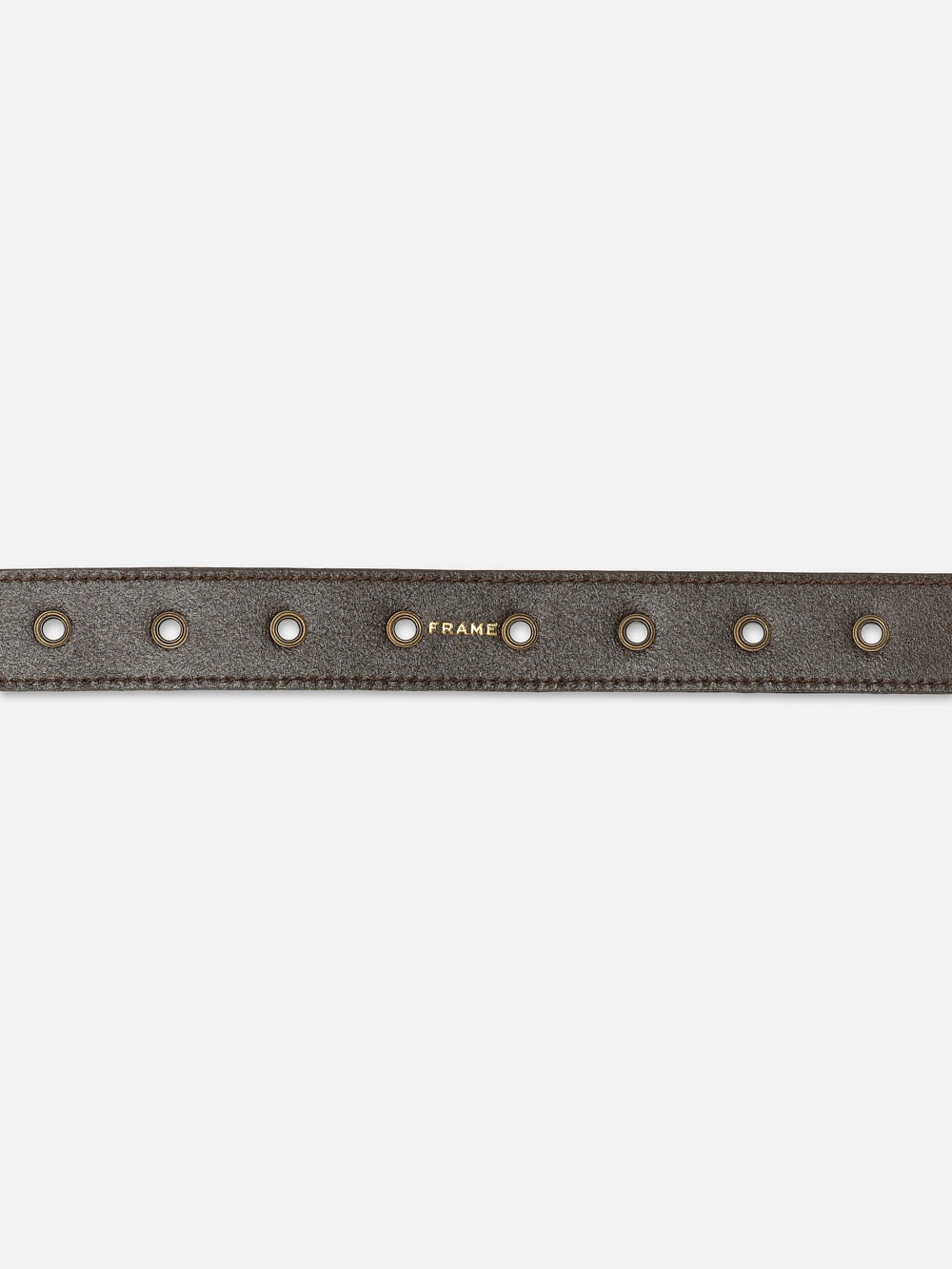 Petit Circle Belt in Espresso Suede - 3