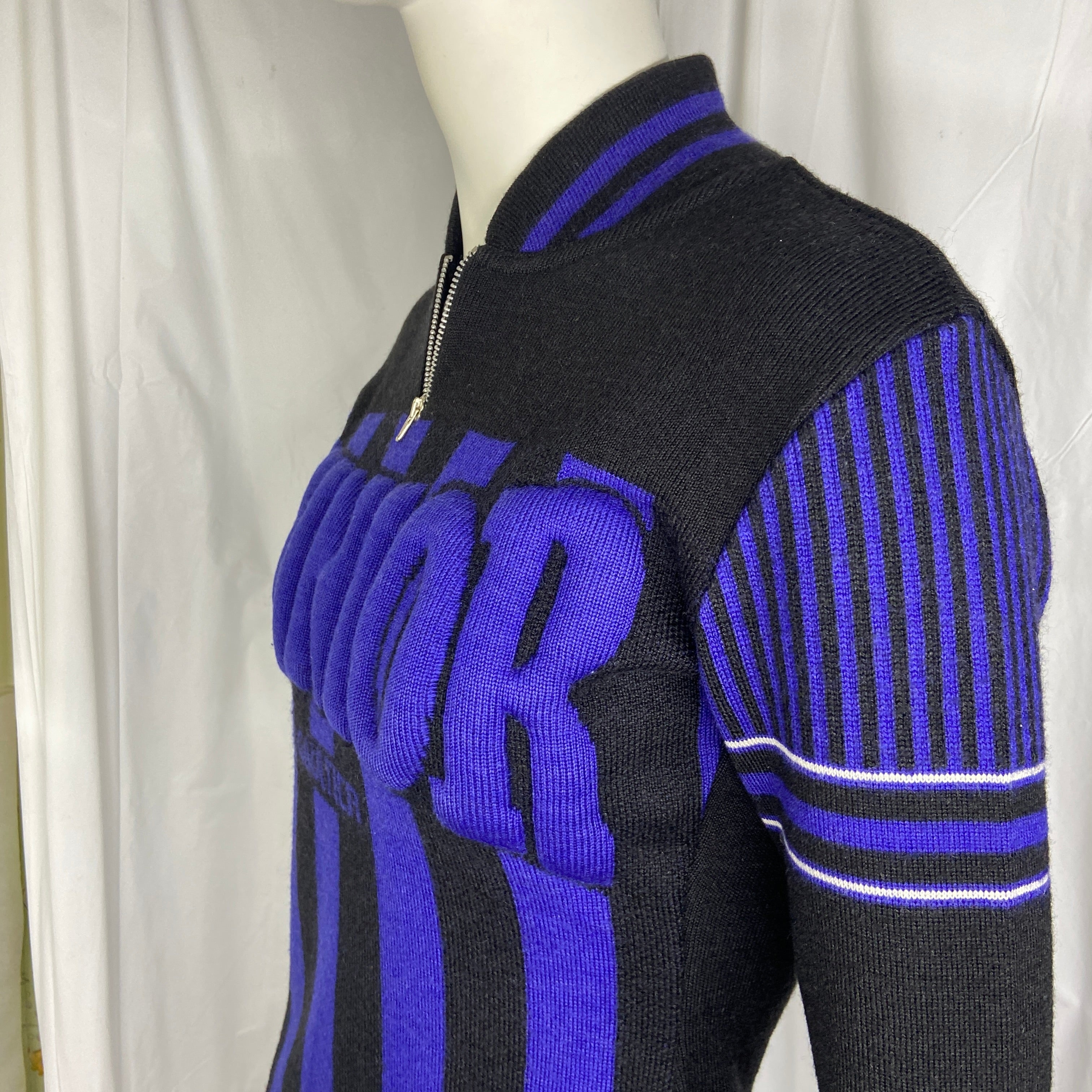 Jean paul gaultier fw92 junior gaultier 3d logo knit sweater - 4