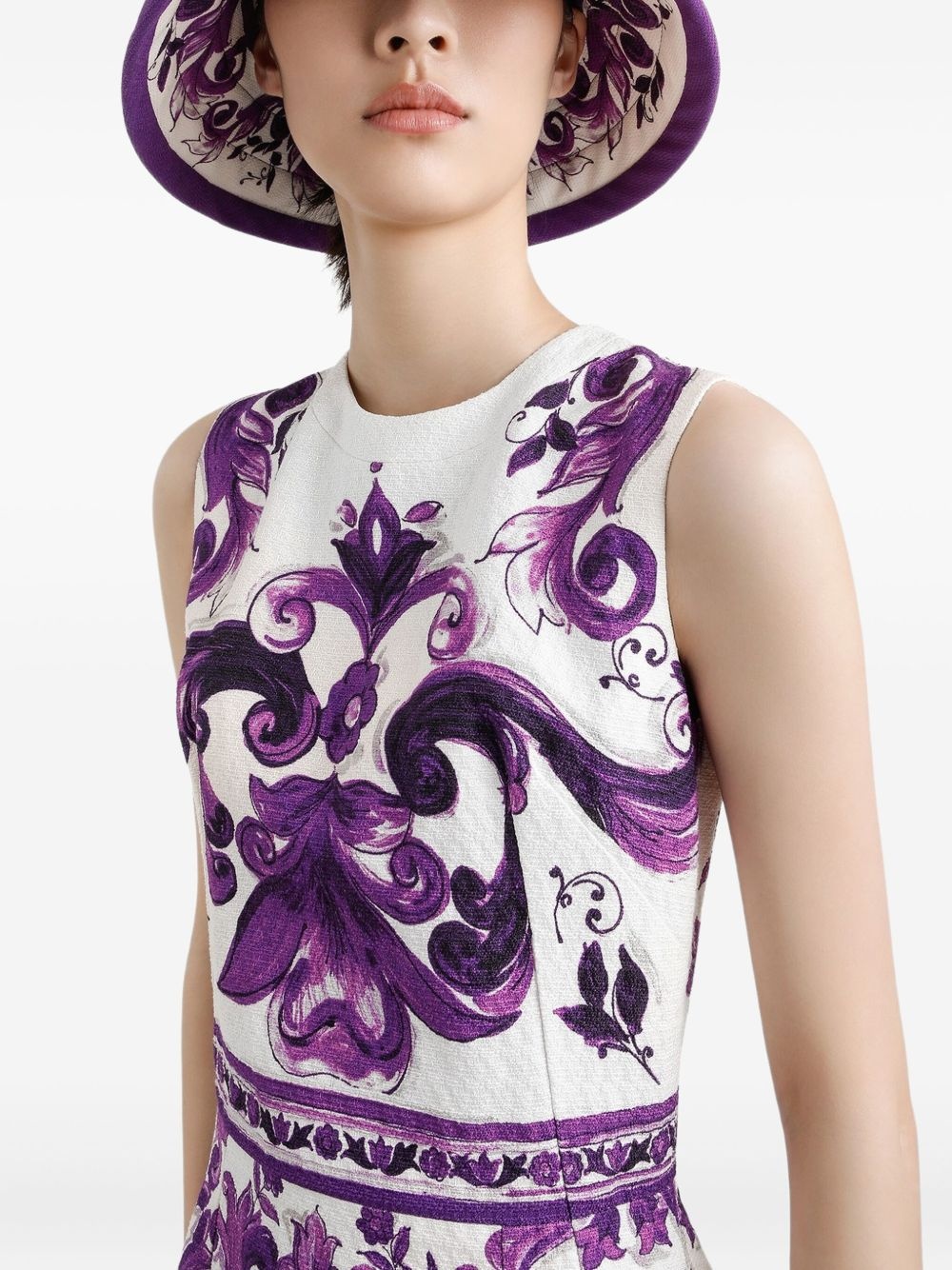 graphic-print dress - 4