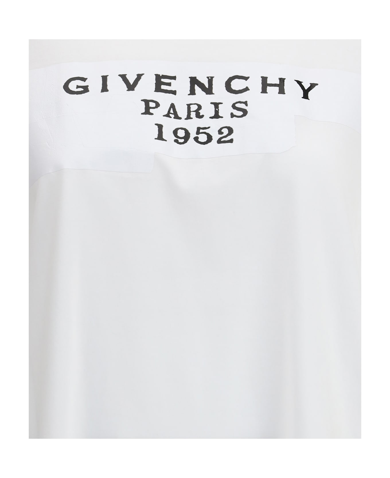 Boxy Cotton T-shirt With Givenchy Tape Print - 3