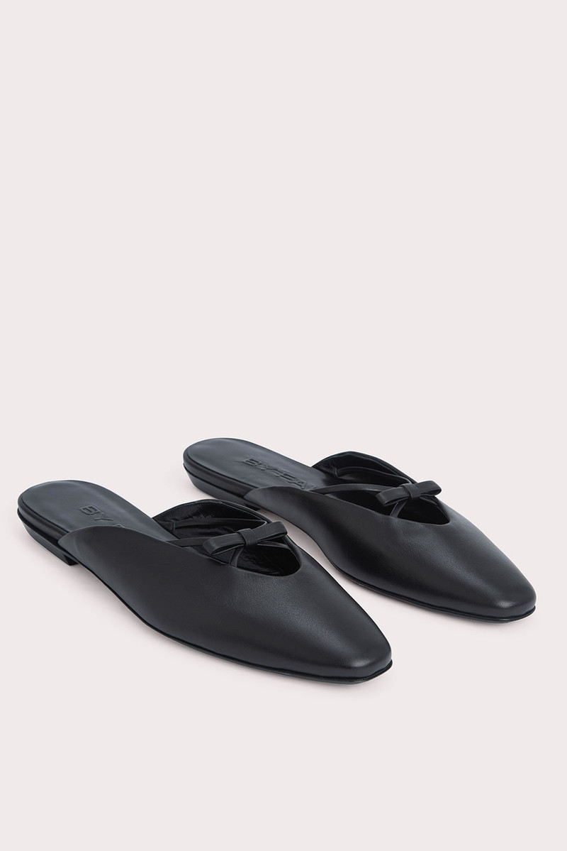 BY FAR Finn Black Nappa Leather outlook