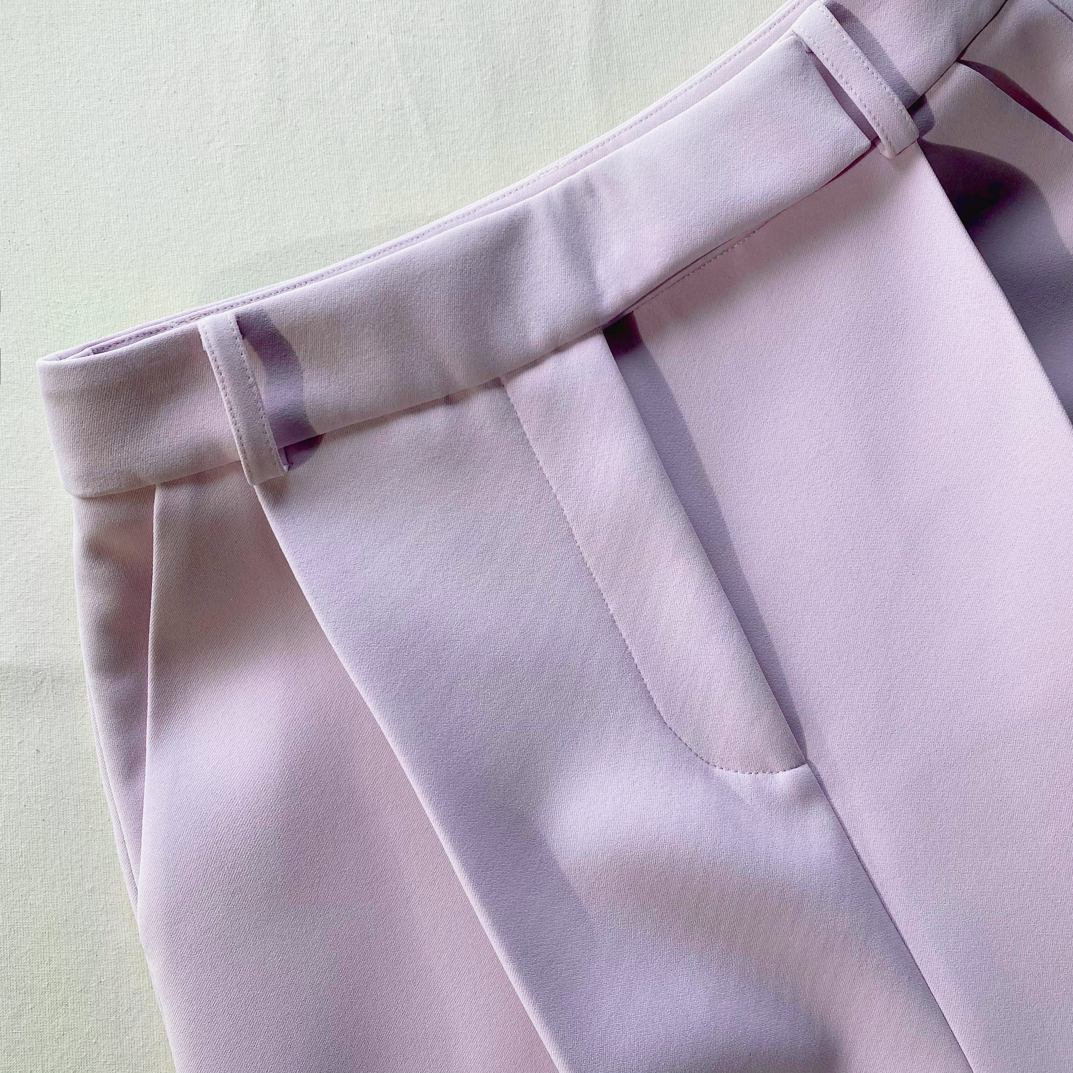 Pink Crepe Trousers - 4