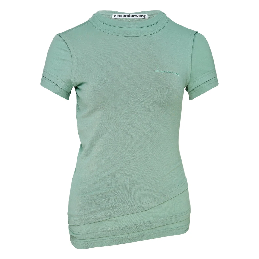 Layered Short Sleeve Top - 1