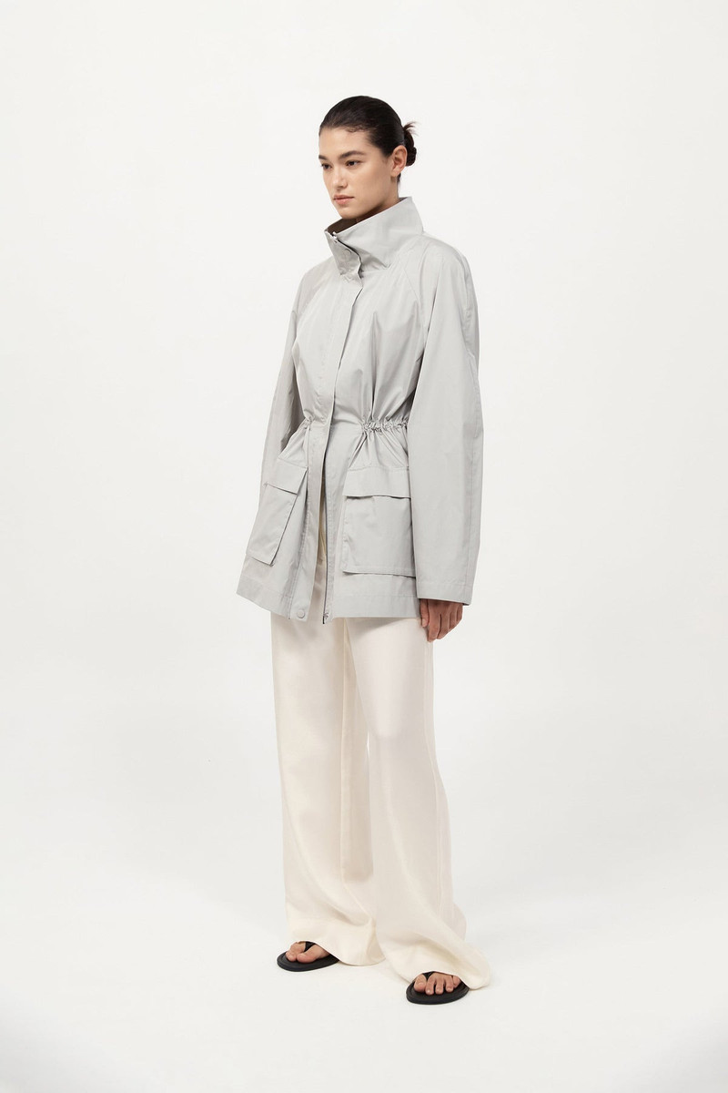 Paper Taffeta Parka - Silver 4