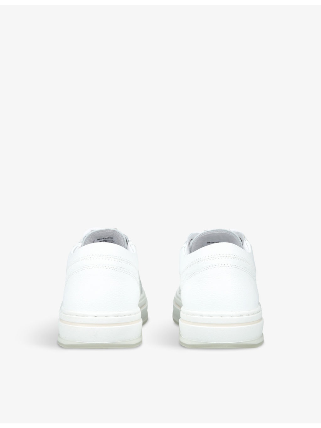 HTN branded leather low-top trainers - 4