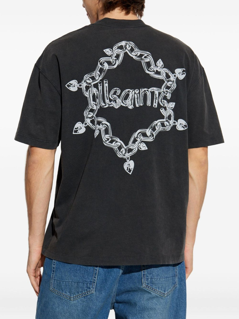 drip chain print t-shirt 4