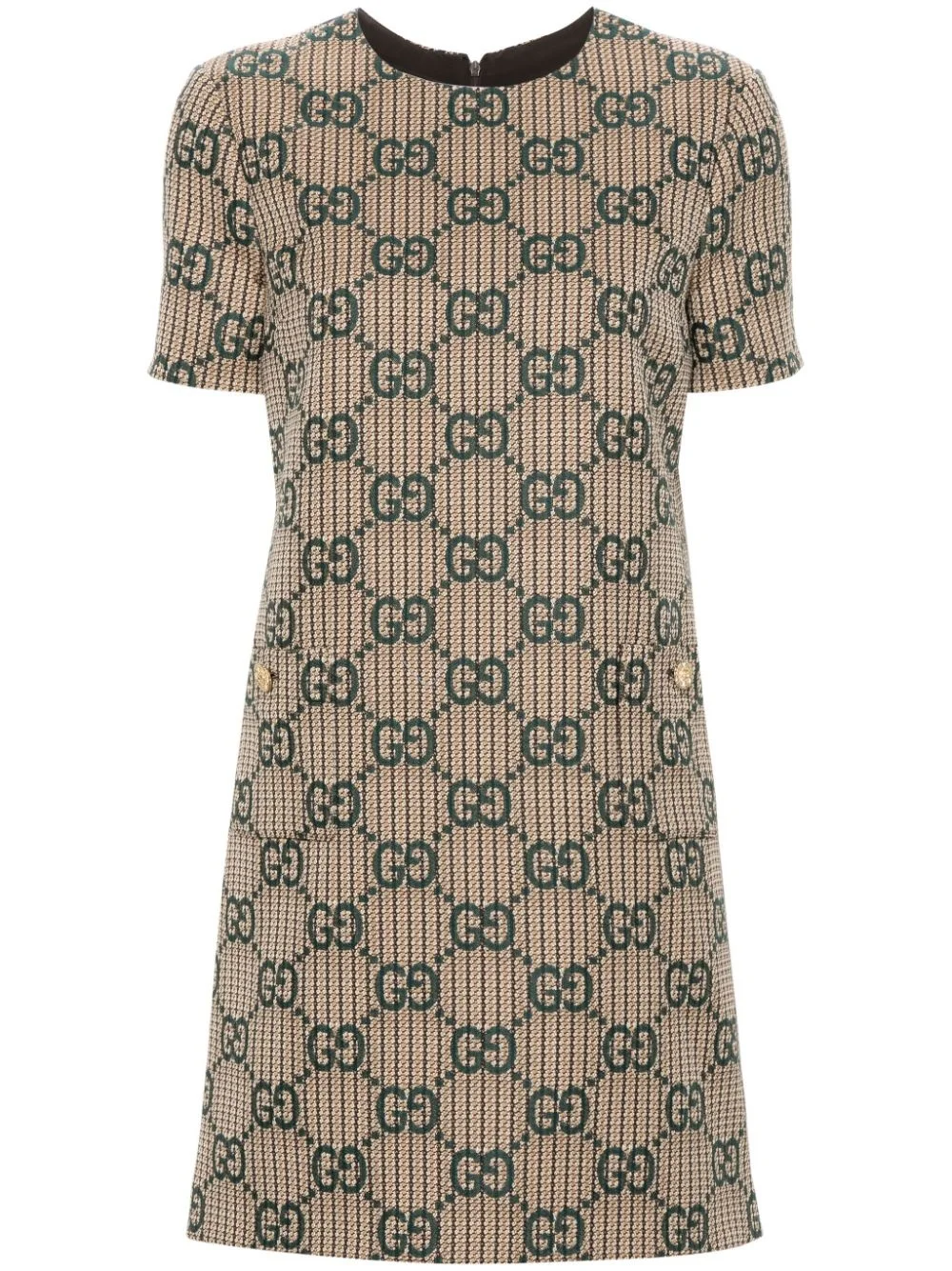 GUCCI GG-jacquard wool dress - 771431ZAO94 | REVERSIBLE