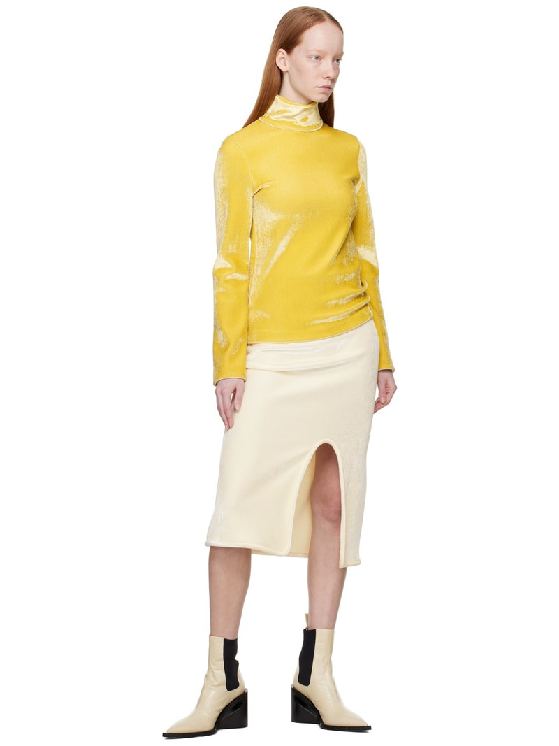 Jil Sander Off-White Slit Midi Skirt outlook
